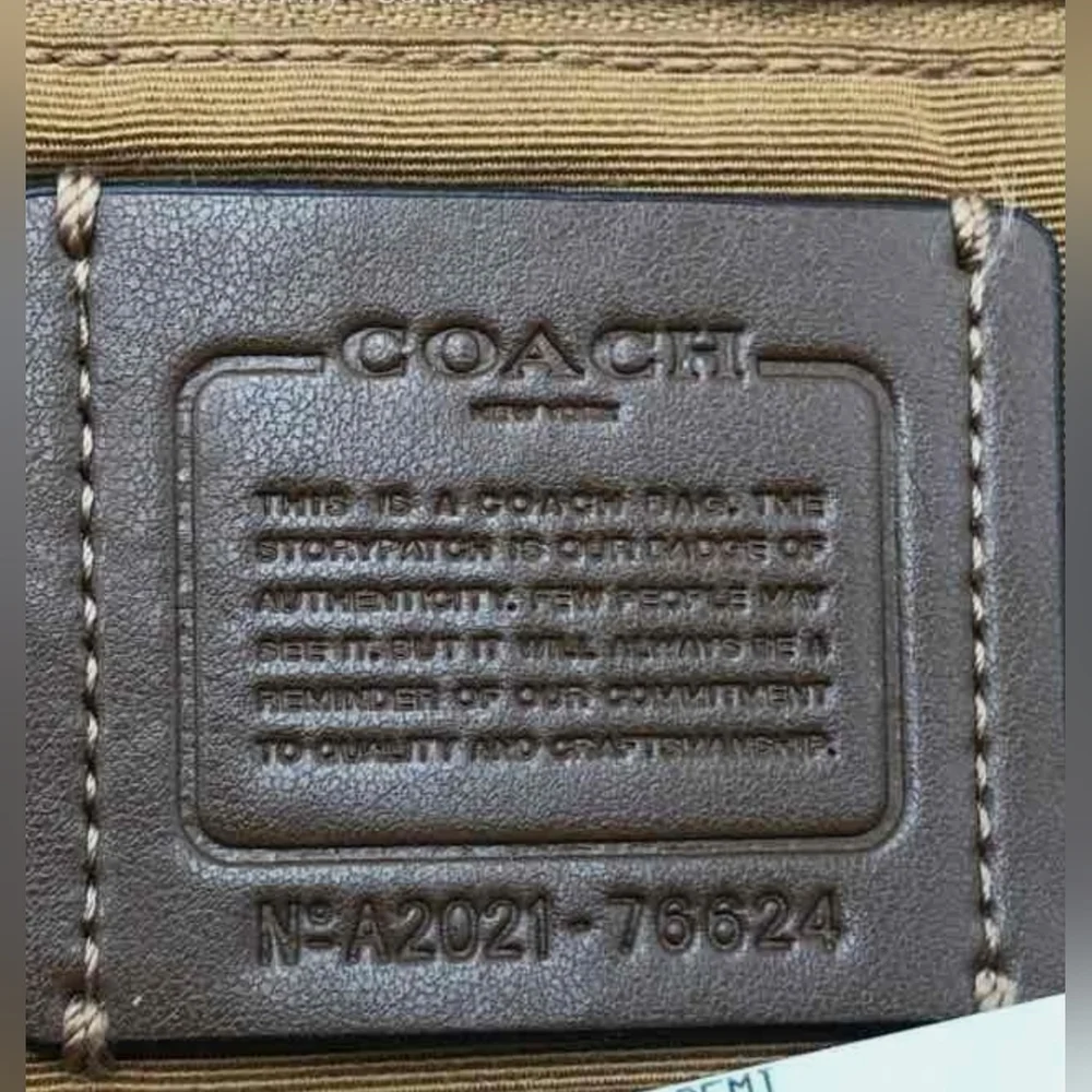 COACH Designer Cream Pebbled Leather Backpack Bag